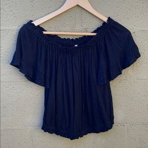 Emma and Sam ruffle crop top